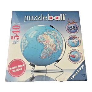 Ravensburger Puzzle Ball 540 Pieces The Earth Globe 3D with Stand New Sealed